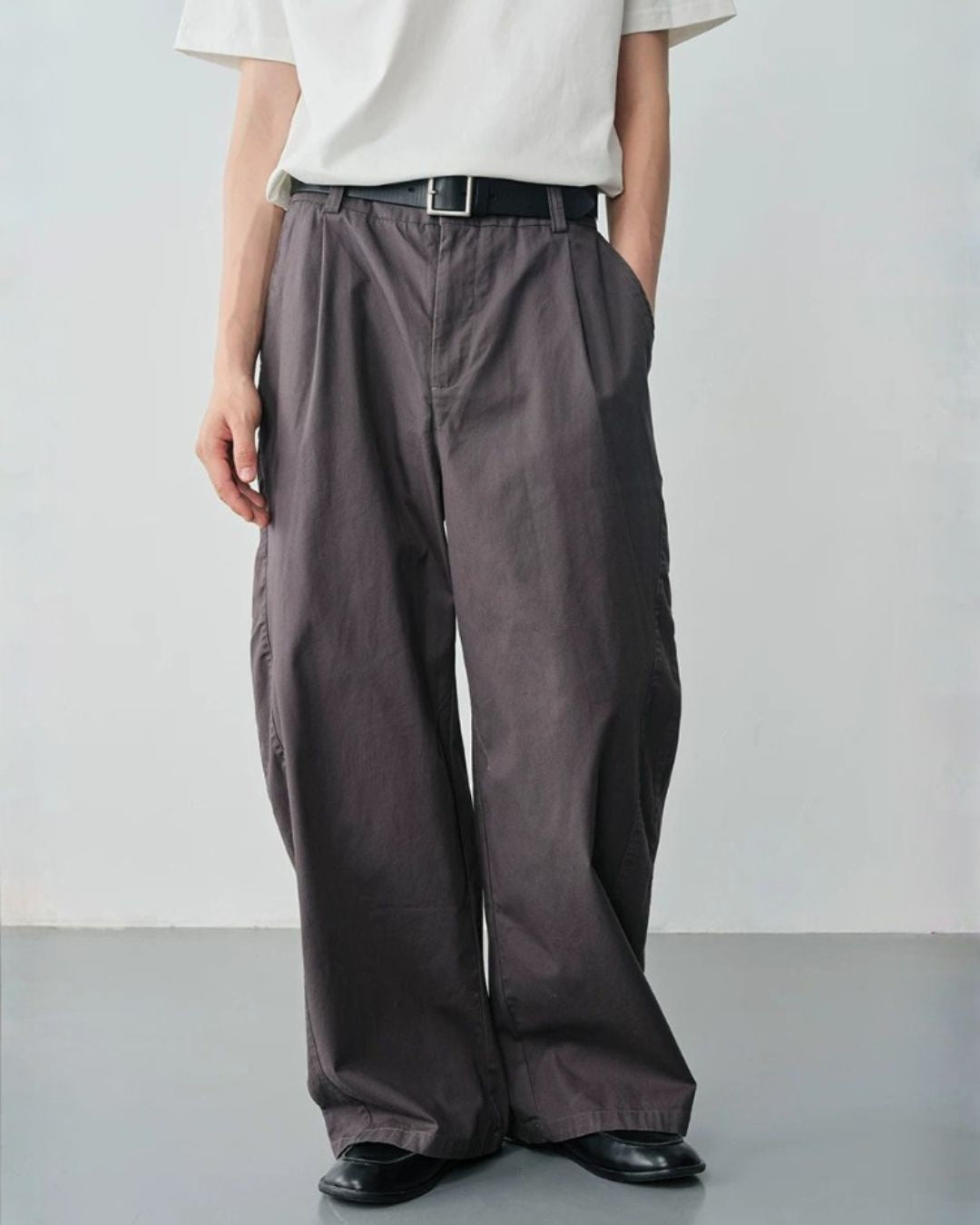 Structured Panel Wide Pants　WP115