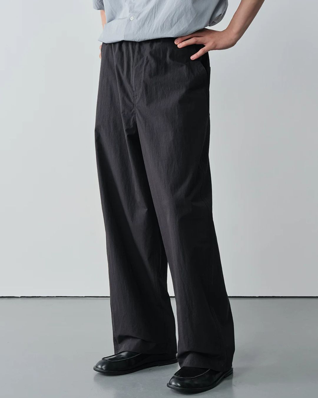 Linen-blend Curved Pants　WP107