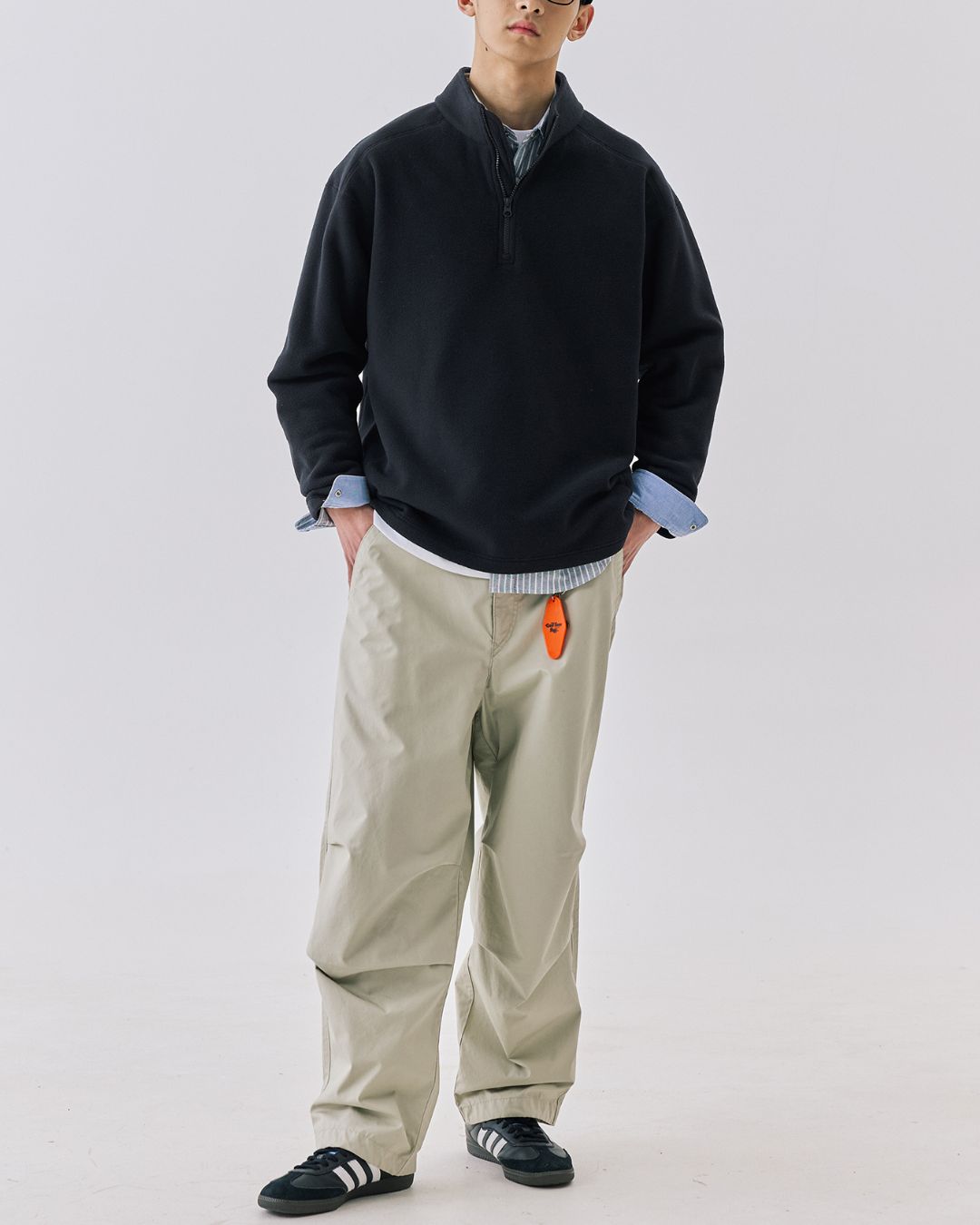 Fleece Half-zip Sweat　SW095