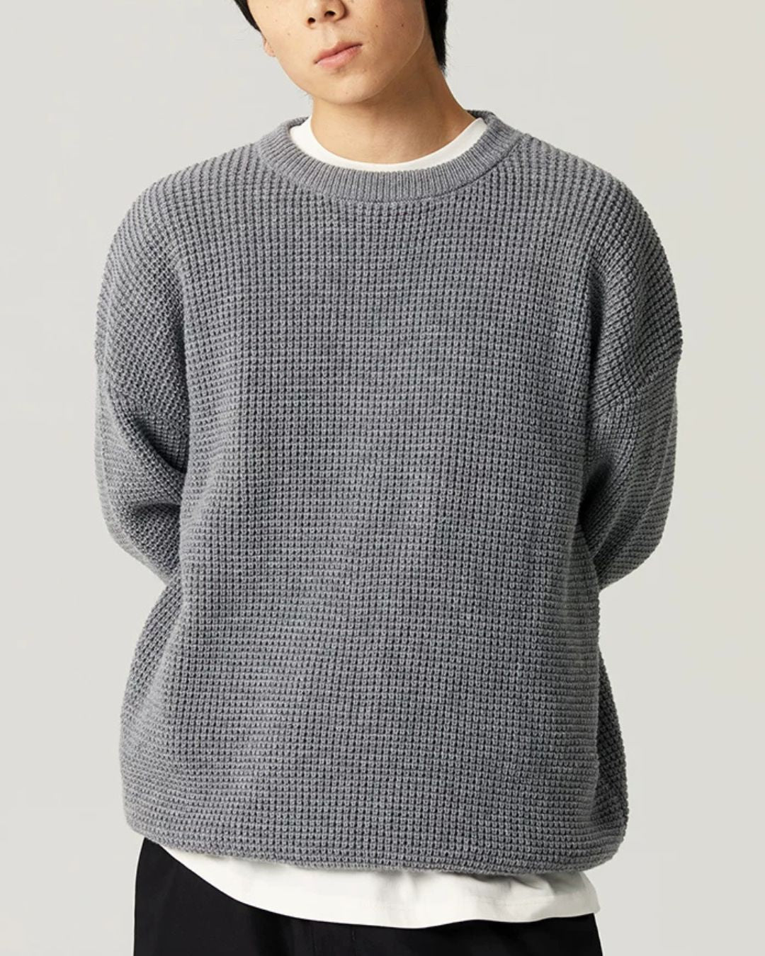 Waffle Crewneck Knit　KN057