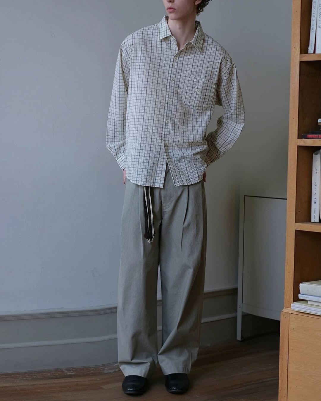Relaxed Tuck Wide Pants　WP121