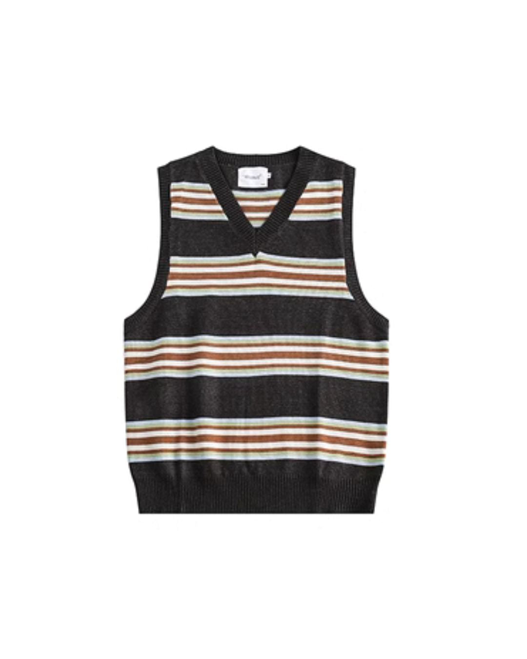 Retro V-neck Knit Vest　VT010