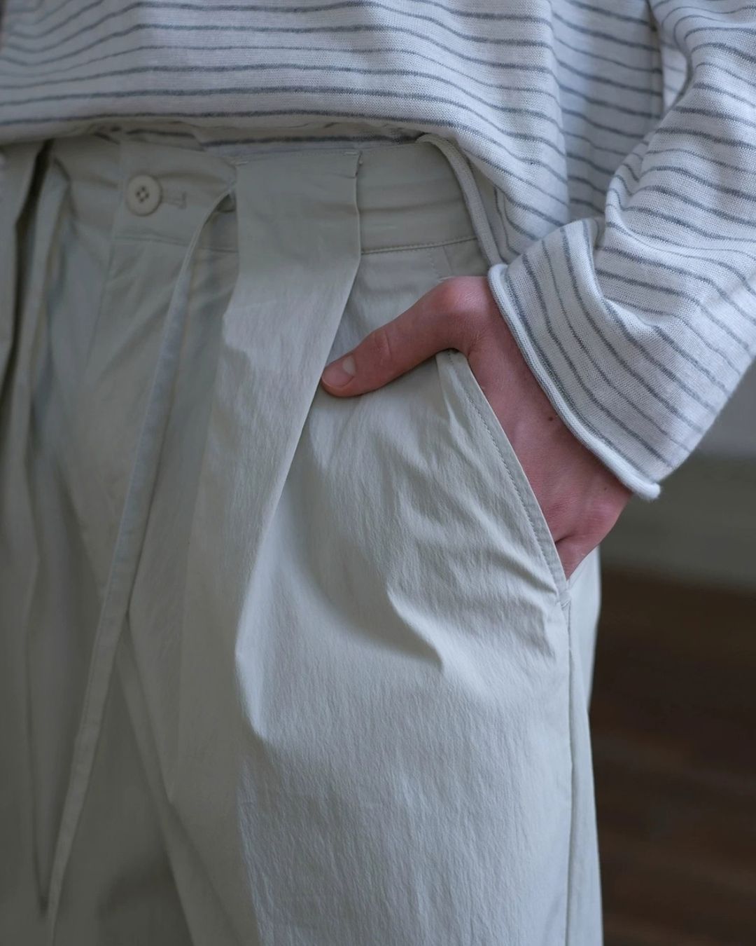 Casual Tuck Wide Pants　WP122
