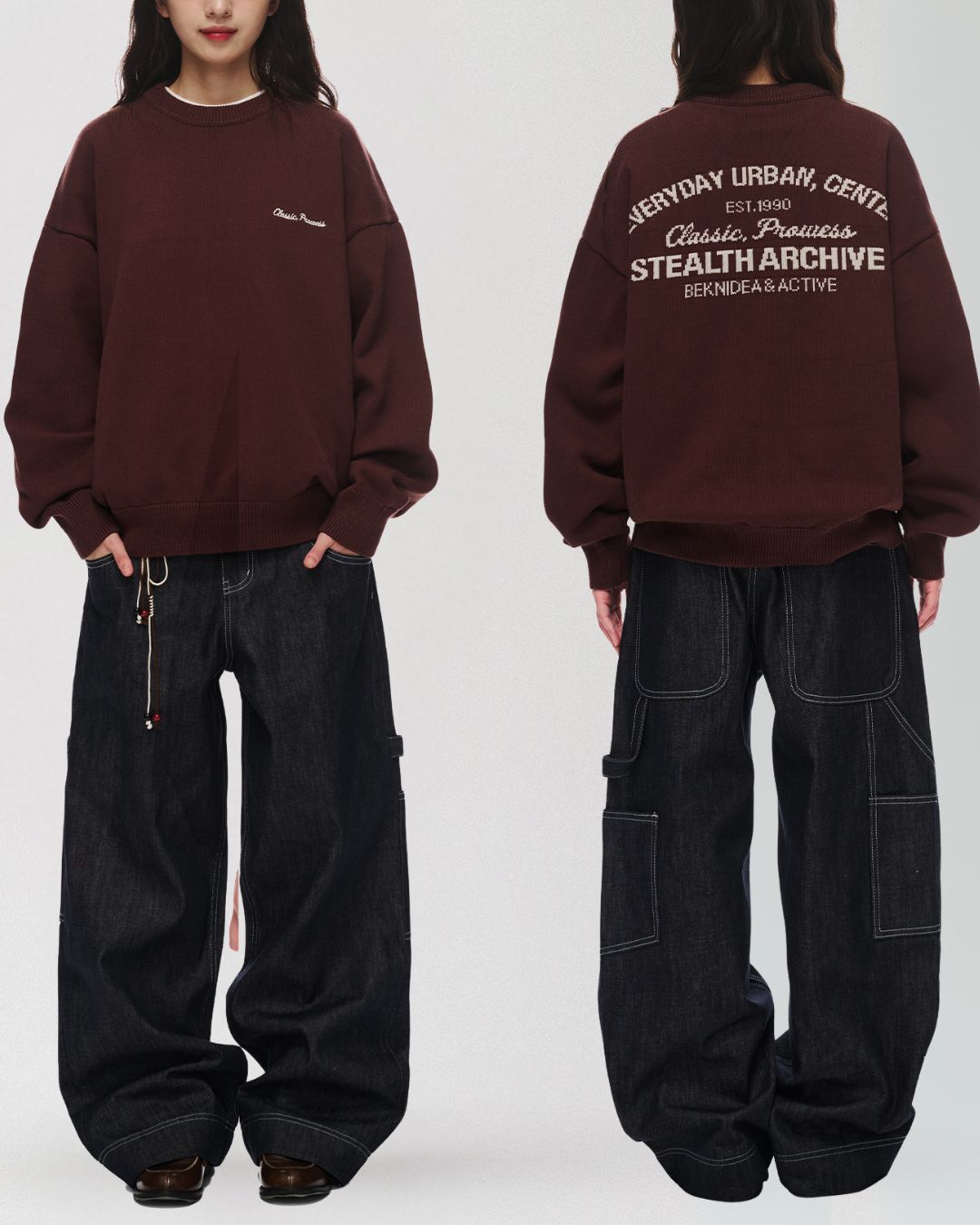 Jacquard Logo Sweater　KN050