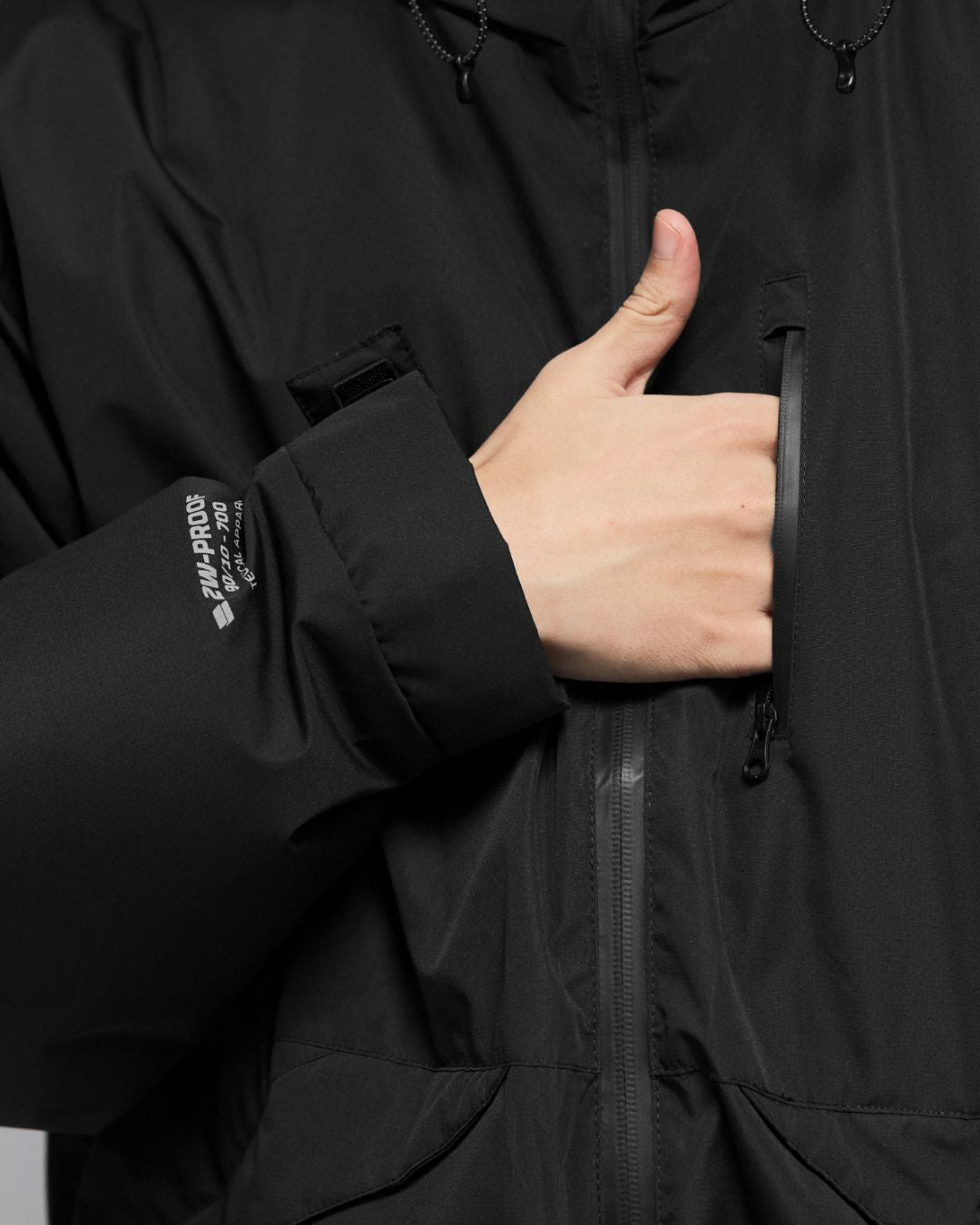 Hooded White Goose Down Jacket　DW021