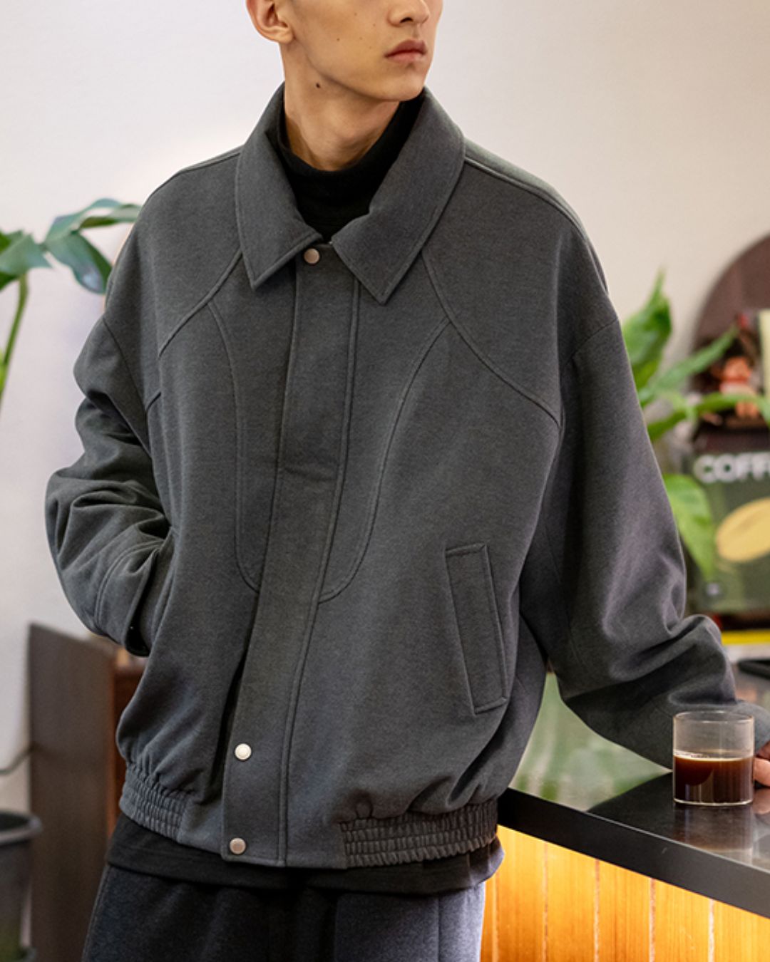Retro Collared Jacket　JK227