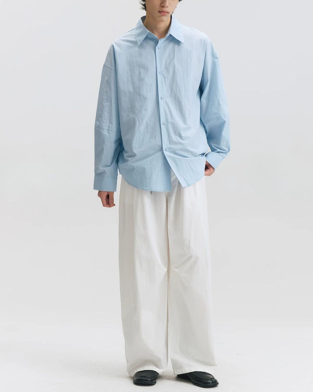 Cotton Gathered Wide Pants　WP106