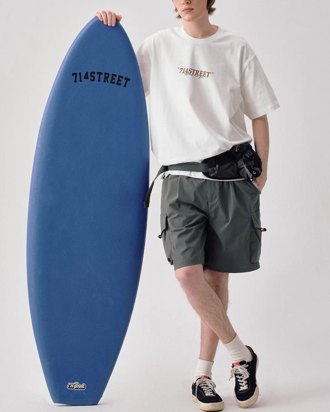 Surfing Back Print T-shirt　ST172