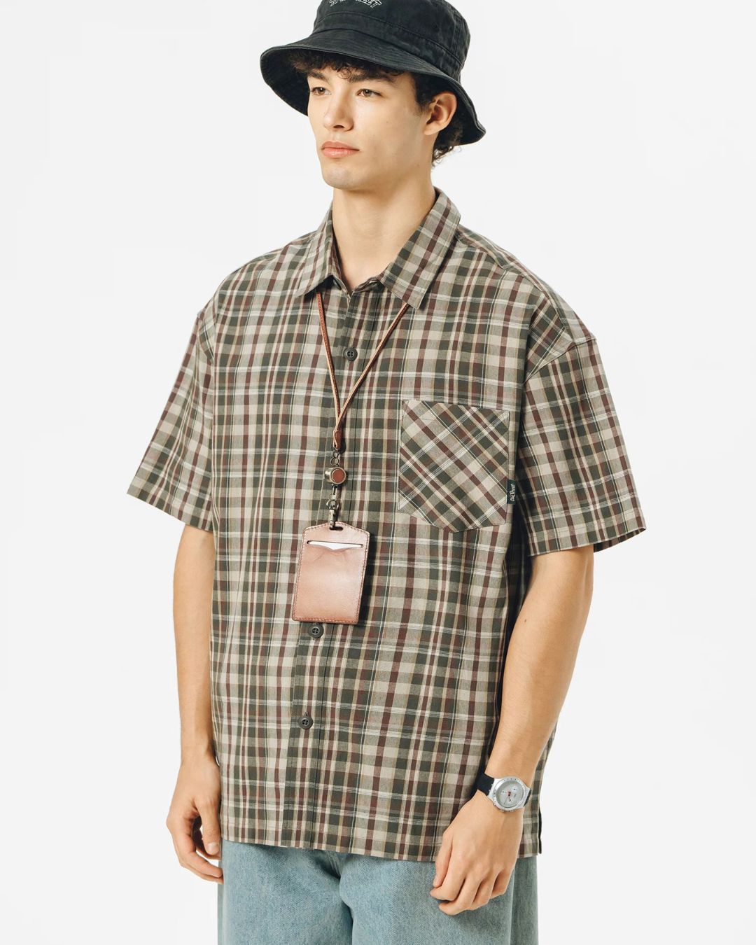 Retro Street Checked Shirt　SS053