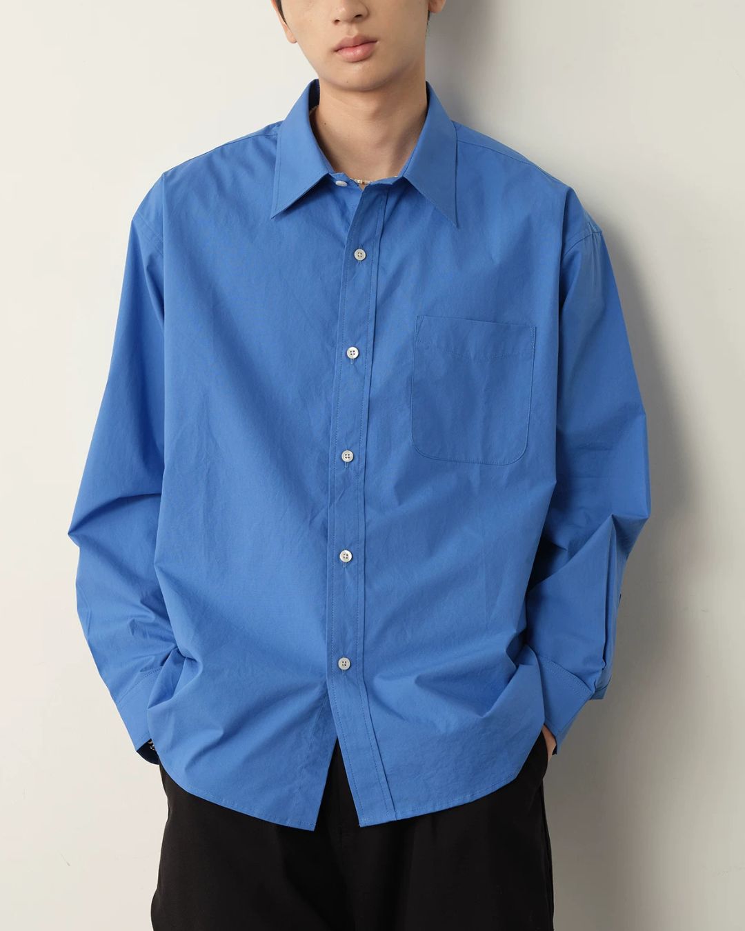 Cotton Loose-Fit Shirt　LS108