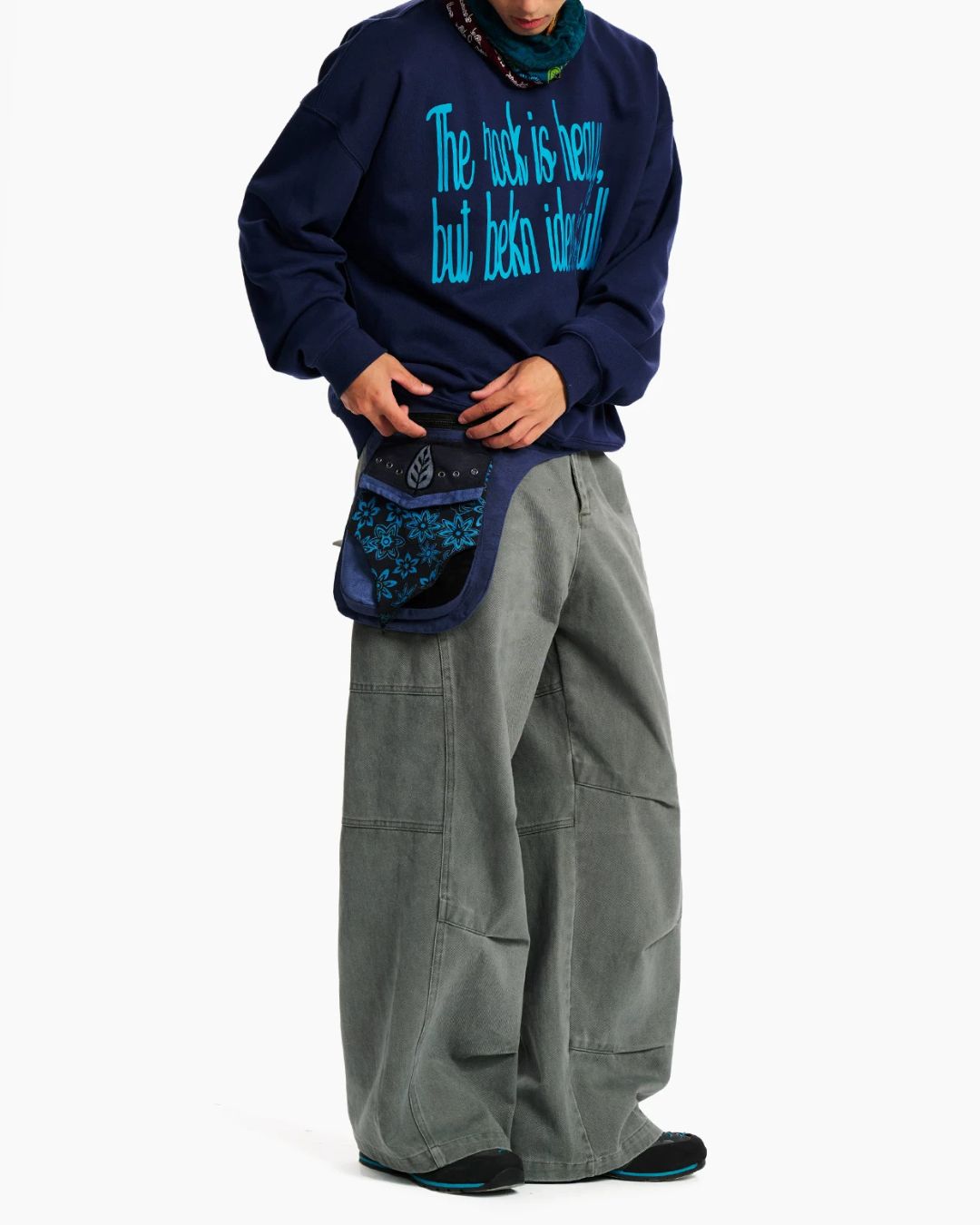 Washed Twill Wide Pants　WP128