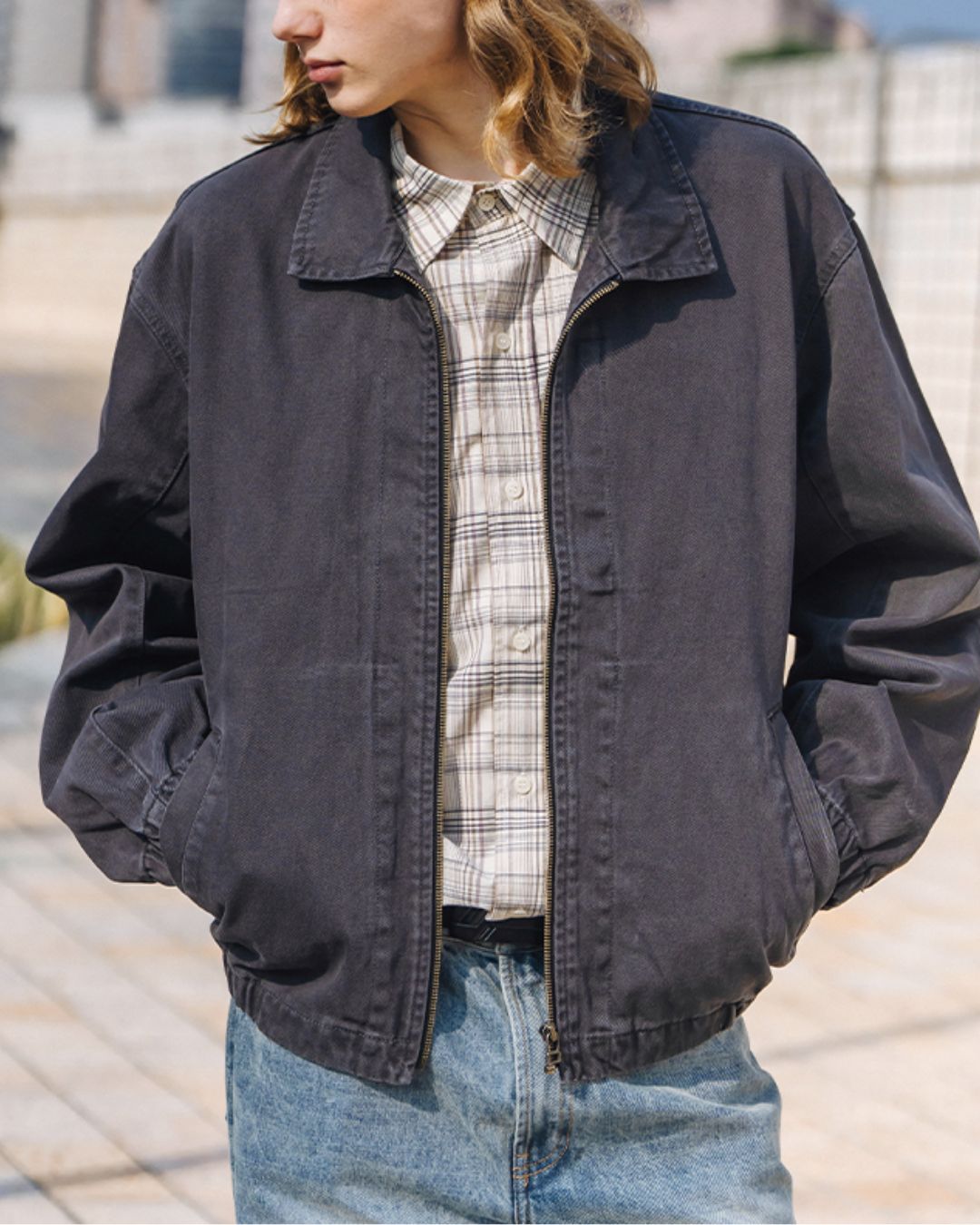 Washed Cotton Work Jacket　JK189