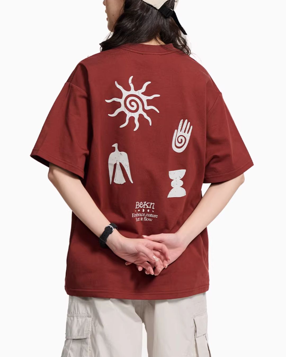 Retro Print Quick-dry T-shirt　ST179