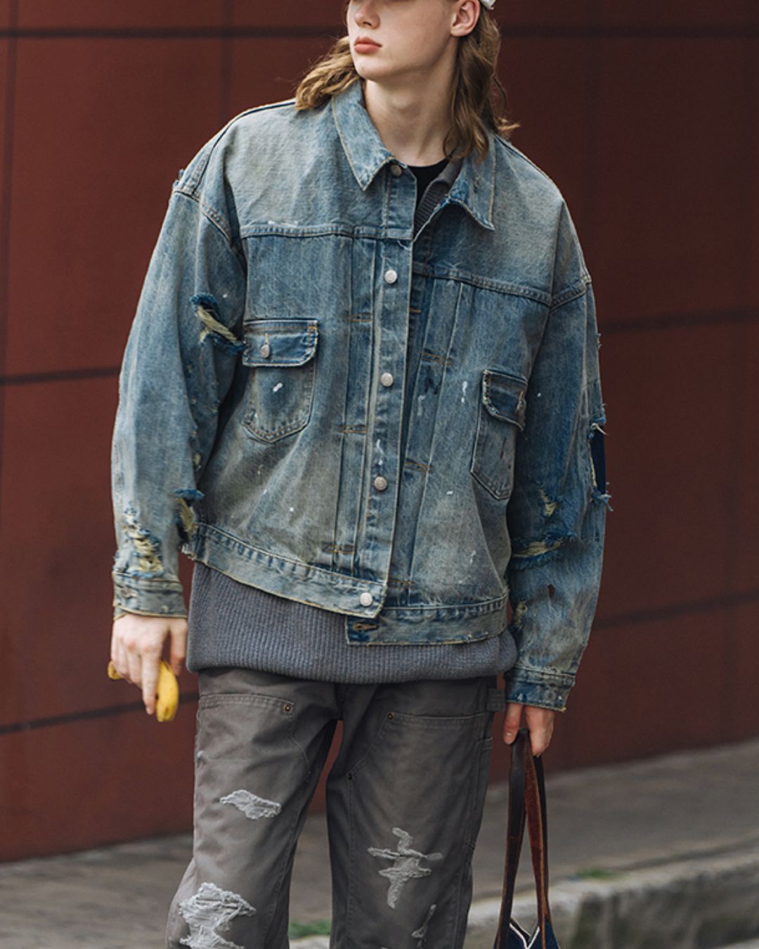 Destroy Denim Jacket　JK187