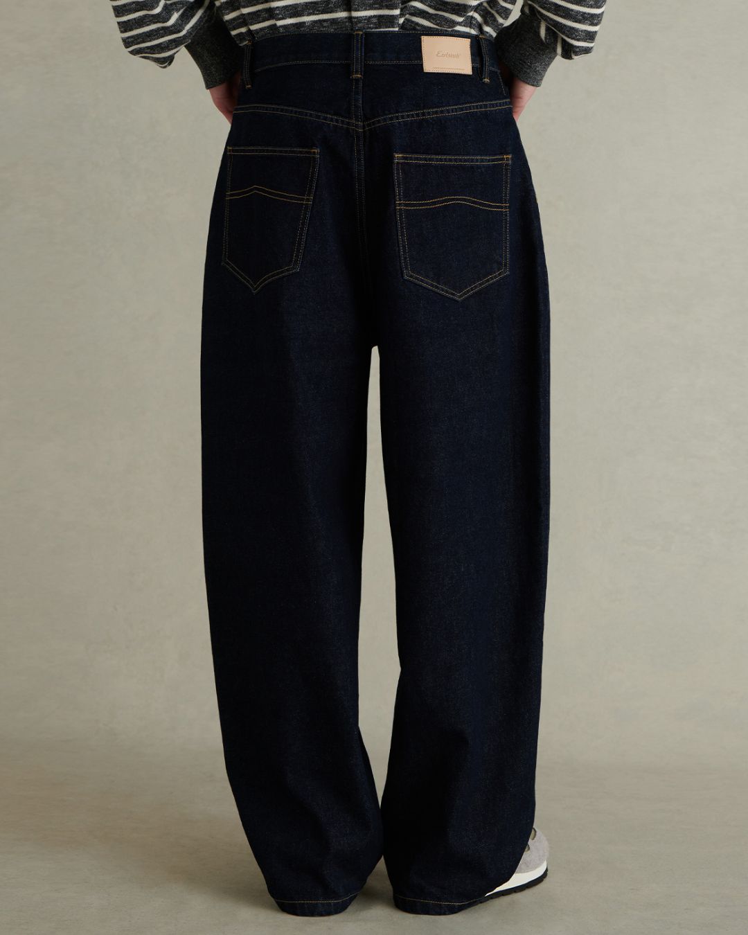 Non-wash Wide Denim Pants　DP045