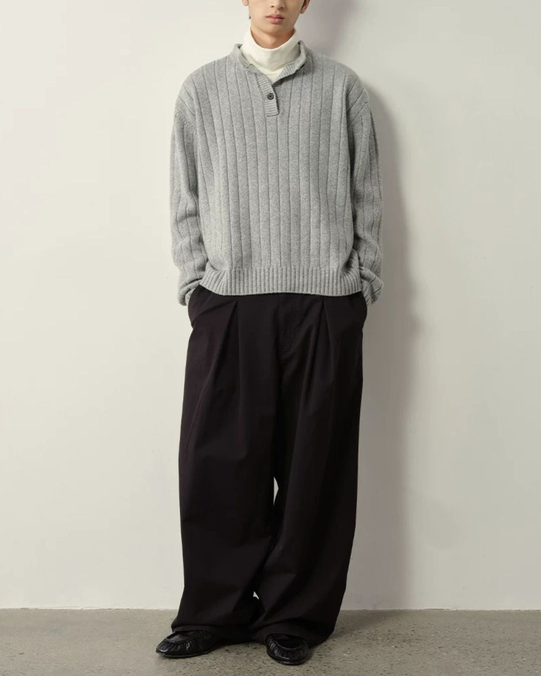 Wide Tuck A-Line Pants　WP114