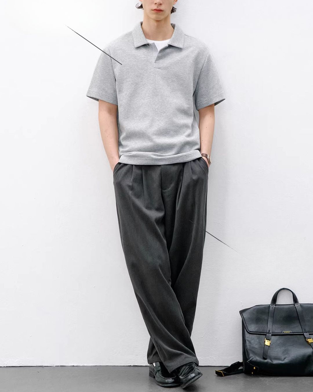 Seagull Collar Polo Shirt　SS077