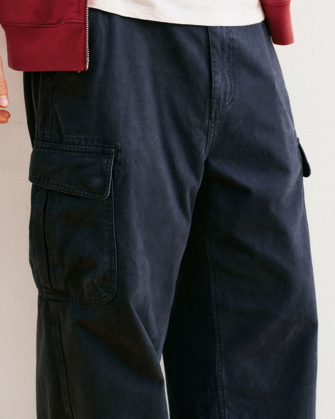 Washed Cargo Wide Pants　CP063