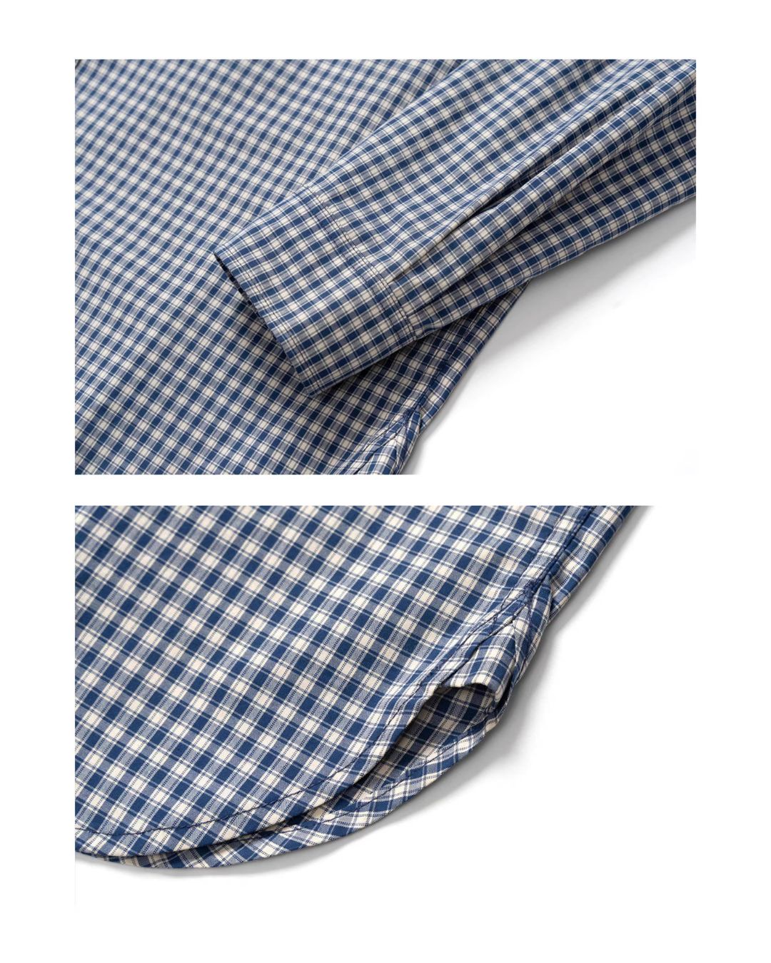 Cotton One-point Check Shirt　LS103