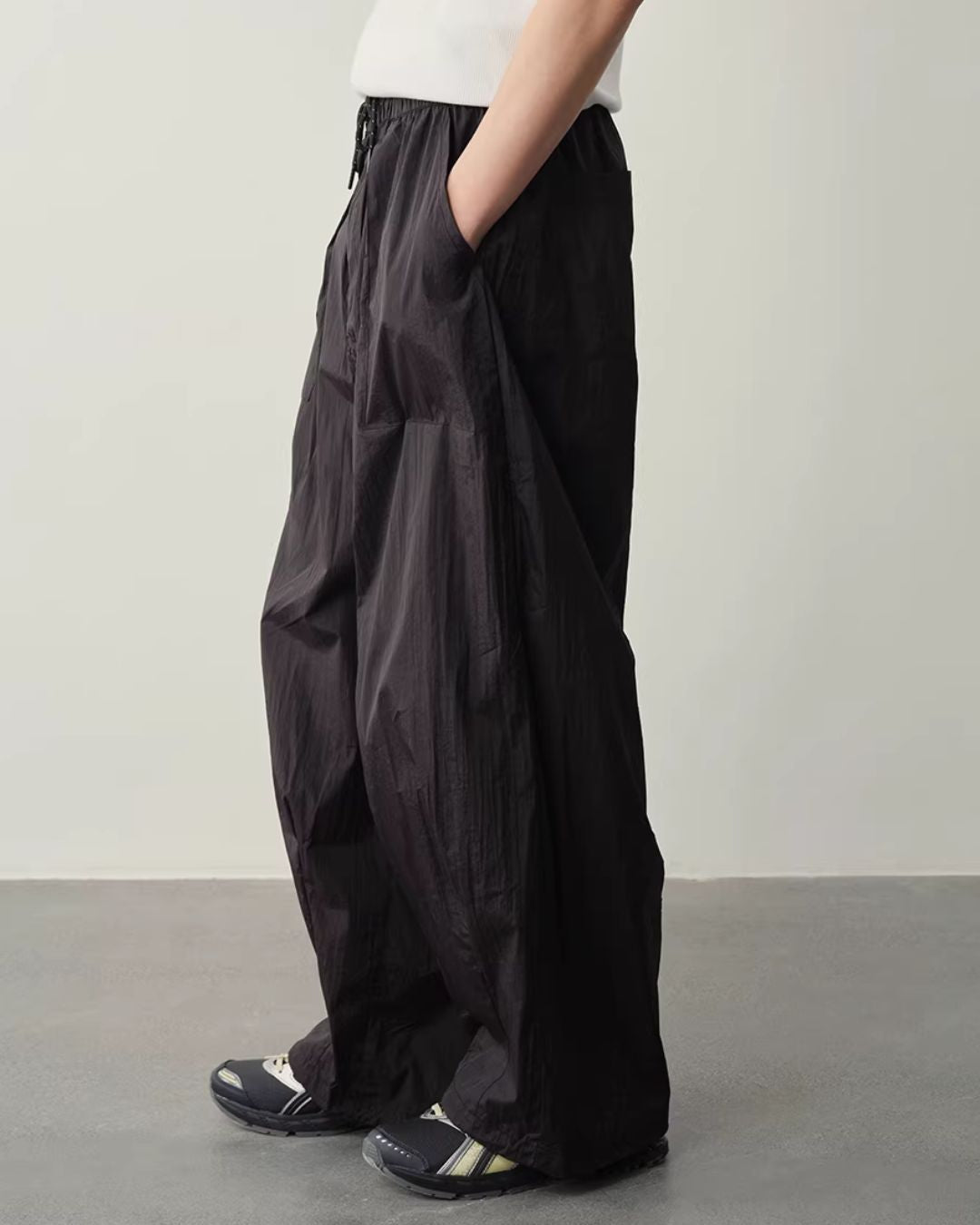 【10日以内お届け】Water-repellent Drawstring Pants　WP097