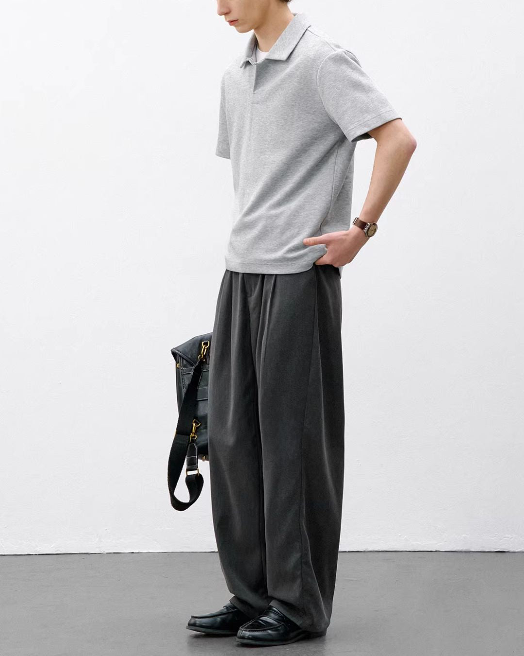 Seagull Collar Polo Shirt　SS077