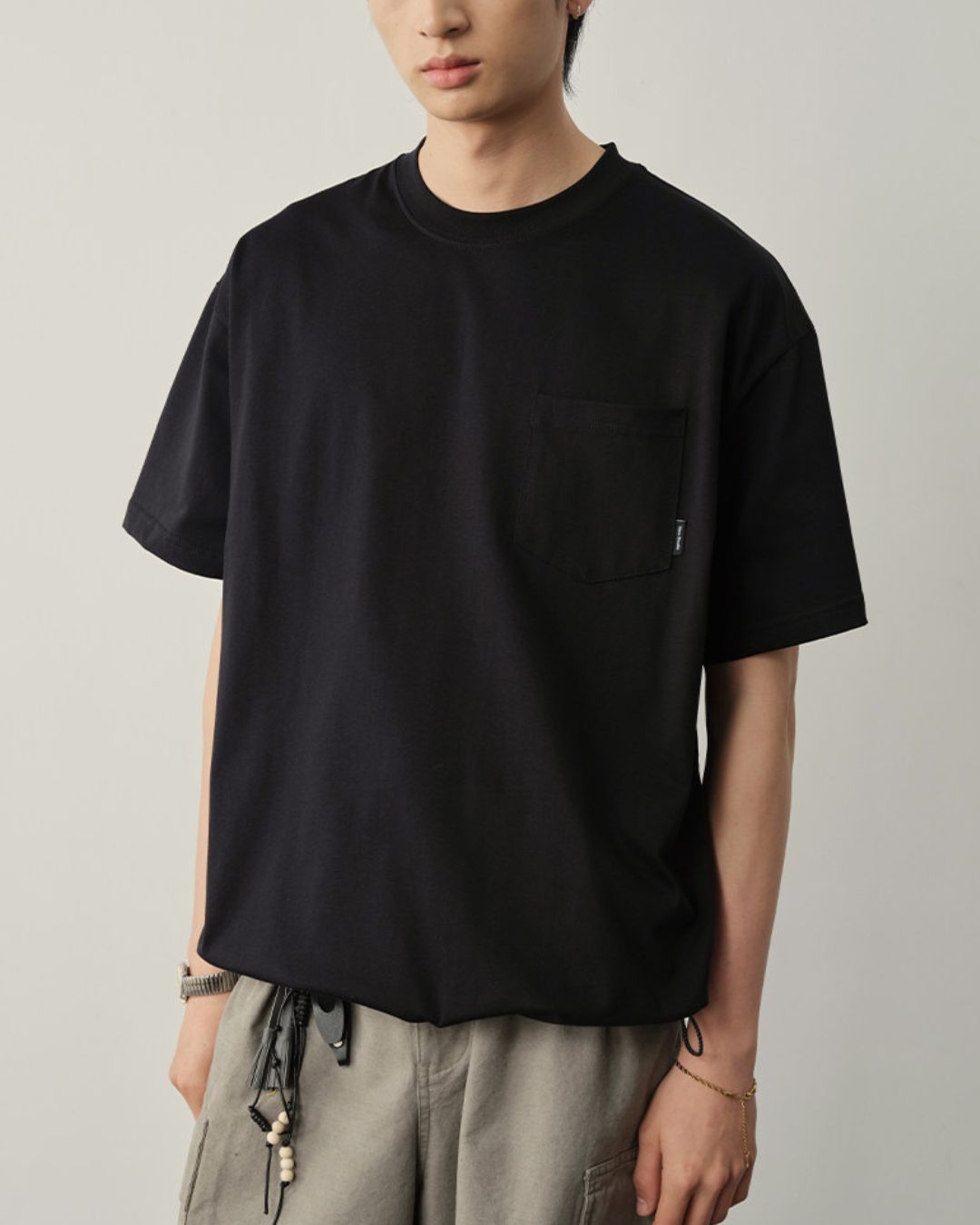 Pocket Drawstring Cool T-shirt　ST183