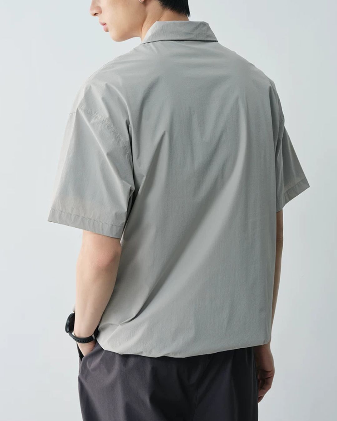 Nylon Drawstring Polo Shirt　SS084