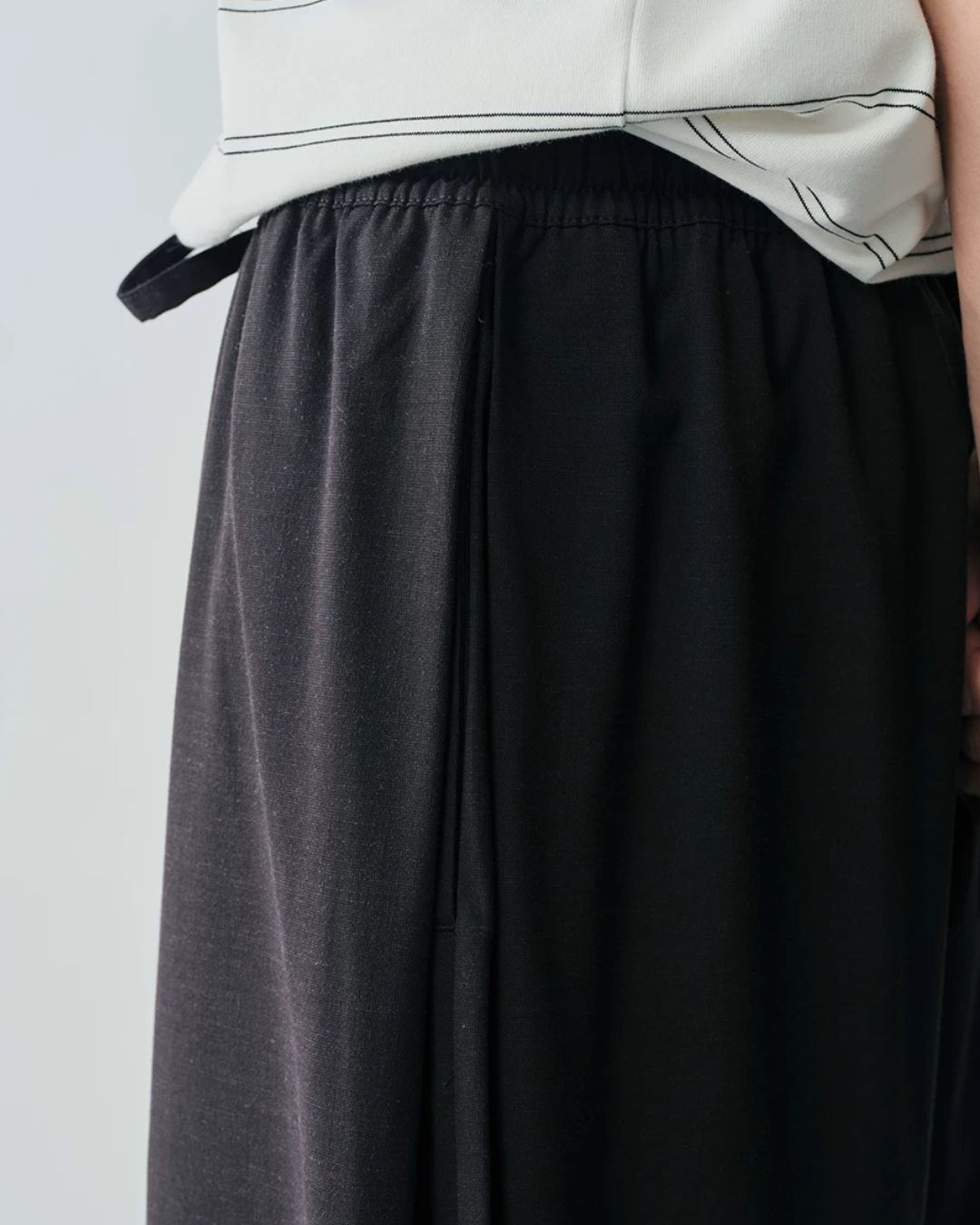 Linen Blended Drape Pants　WP105