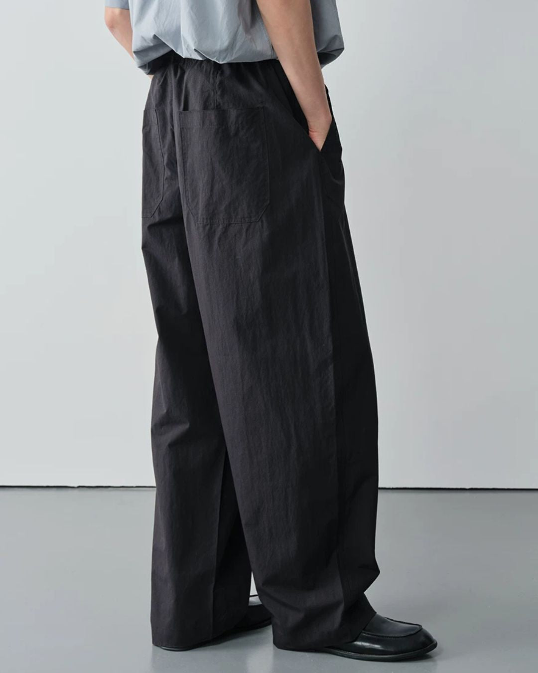 Linen-blend Curved Pants　WP107