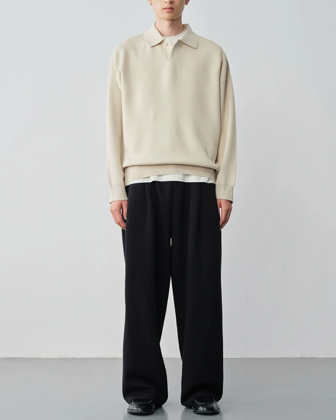 Relaxed Polo Knit　KN055