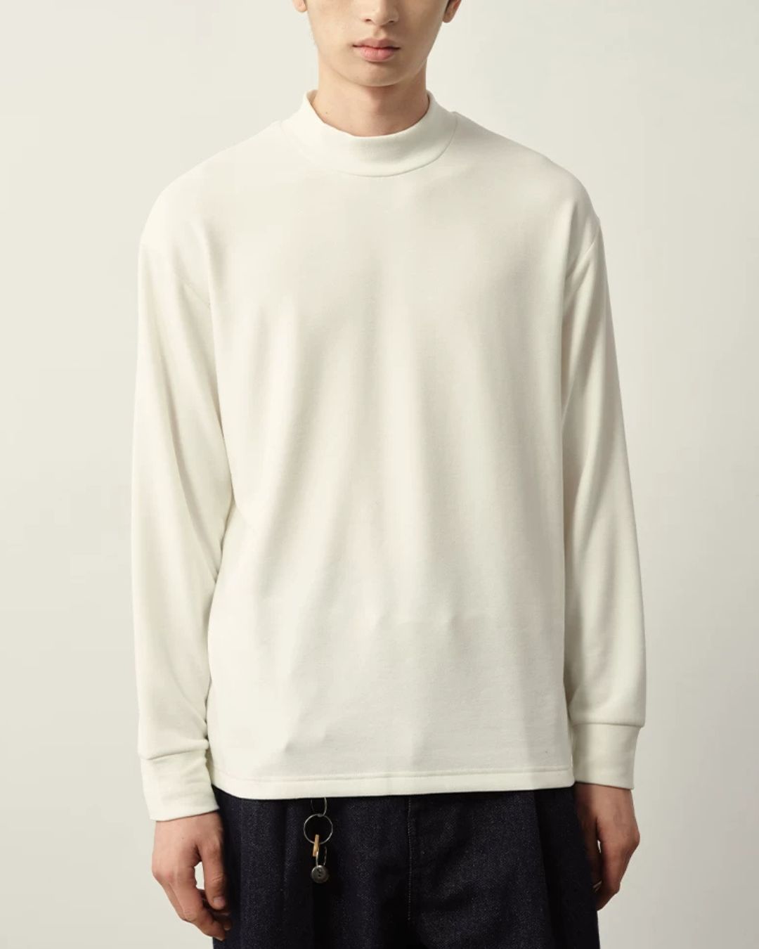 Mock Neck Long Sleeve T-Shirt　LT096