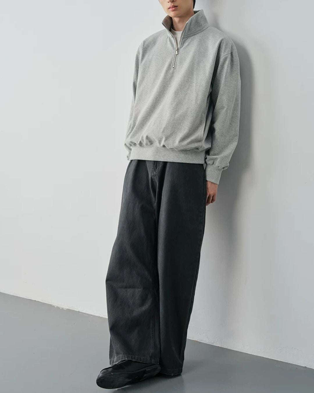 Relaxed Half Zip Sweat　SW098
