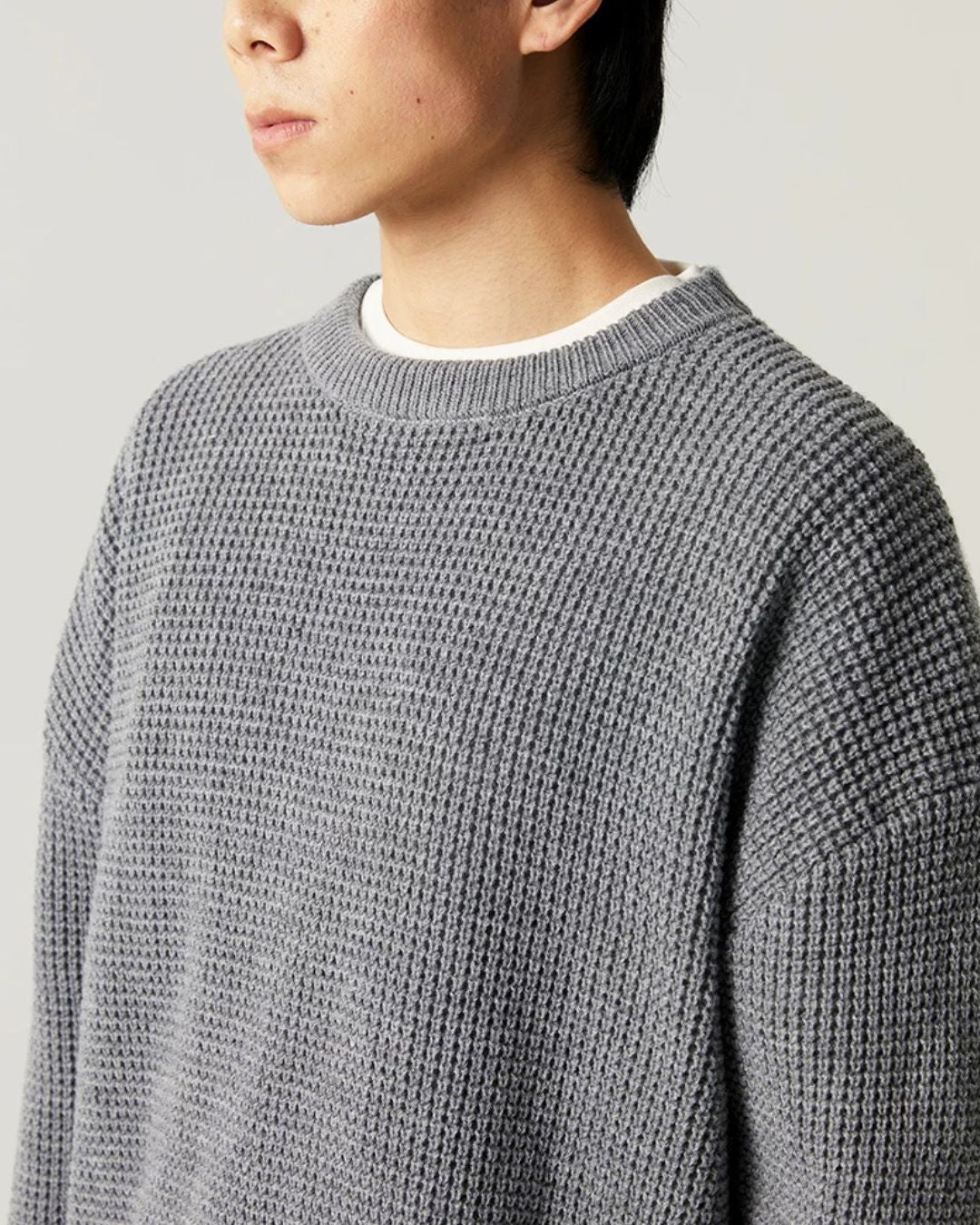 Waffle Crewneck Knit　KN057