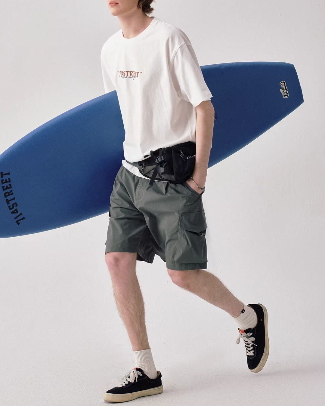 Surfing Back Print T-shirt　ST172