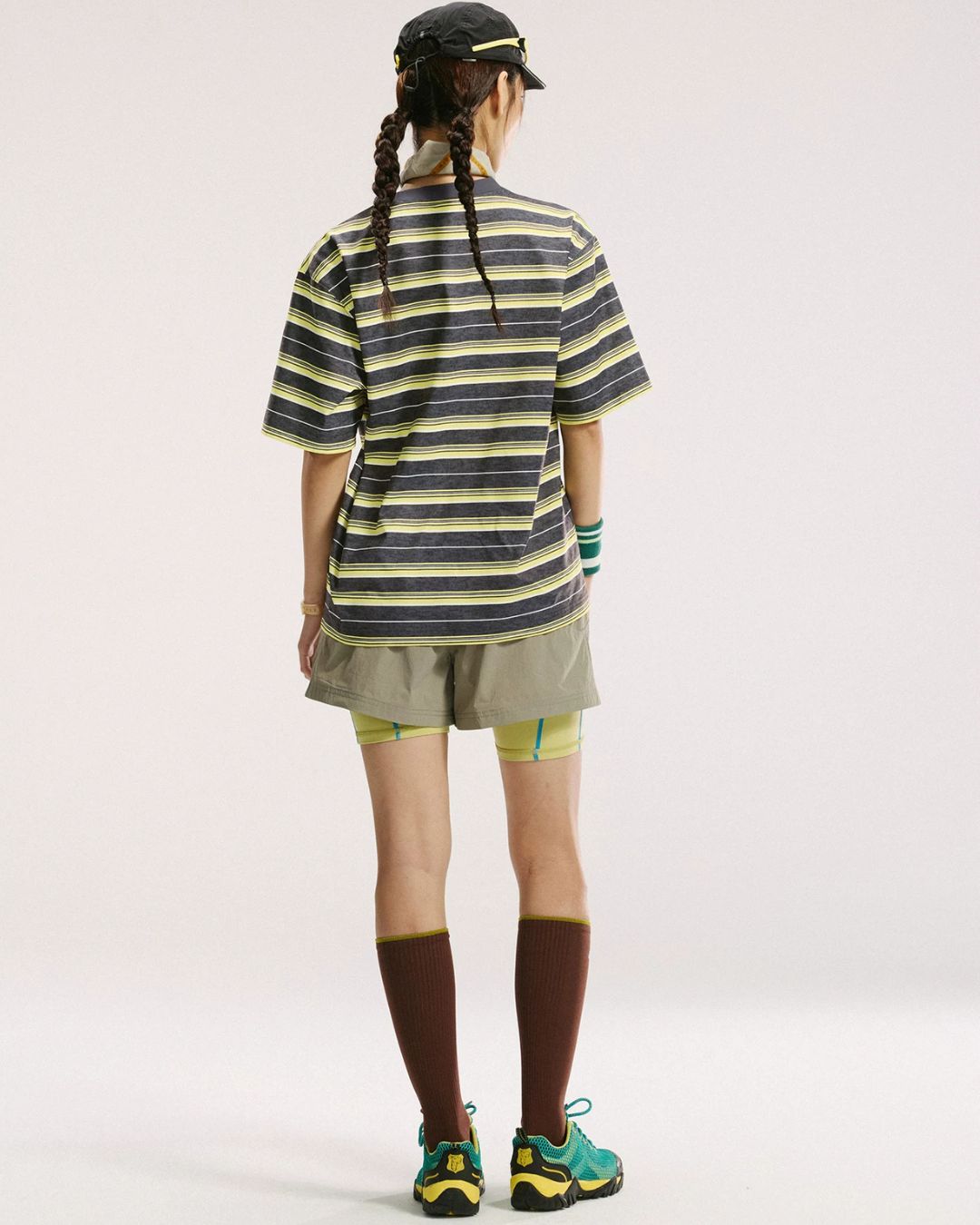Variegated Border Dry T-shirt　ST189
