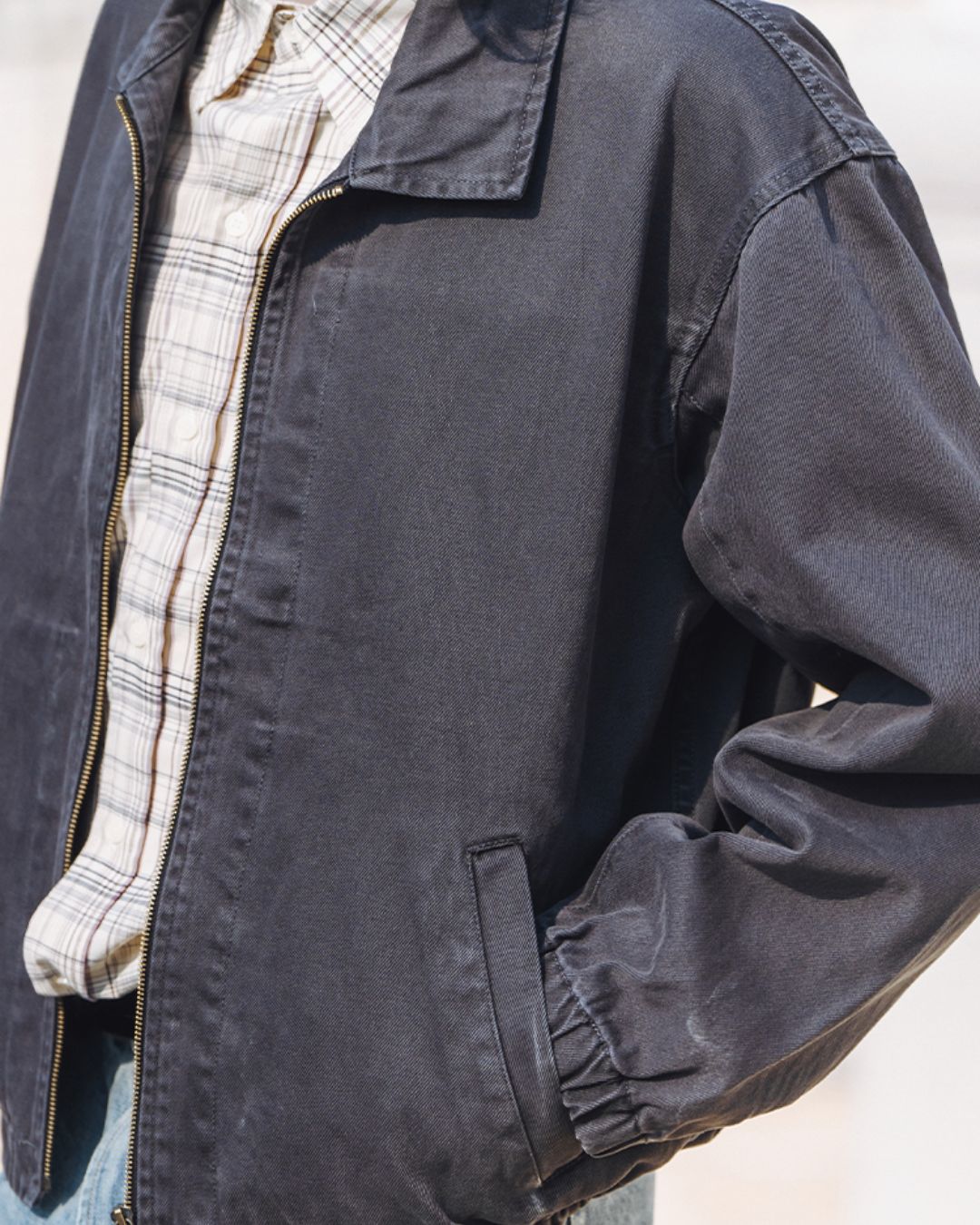 Washed Cotton Work Jacket　JK189