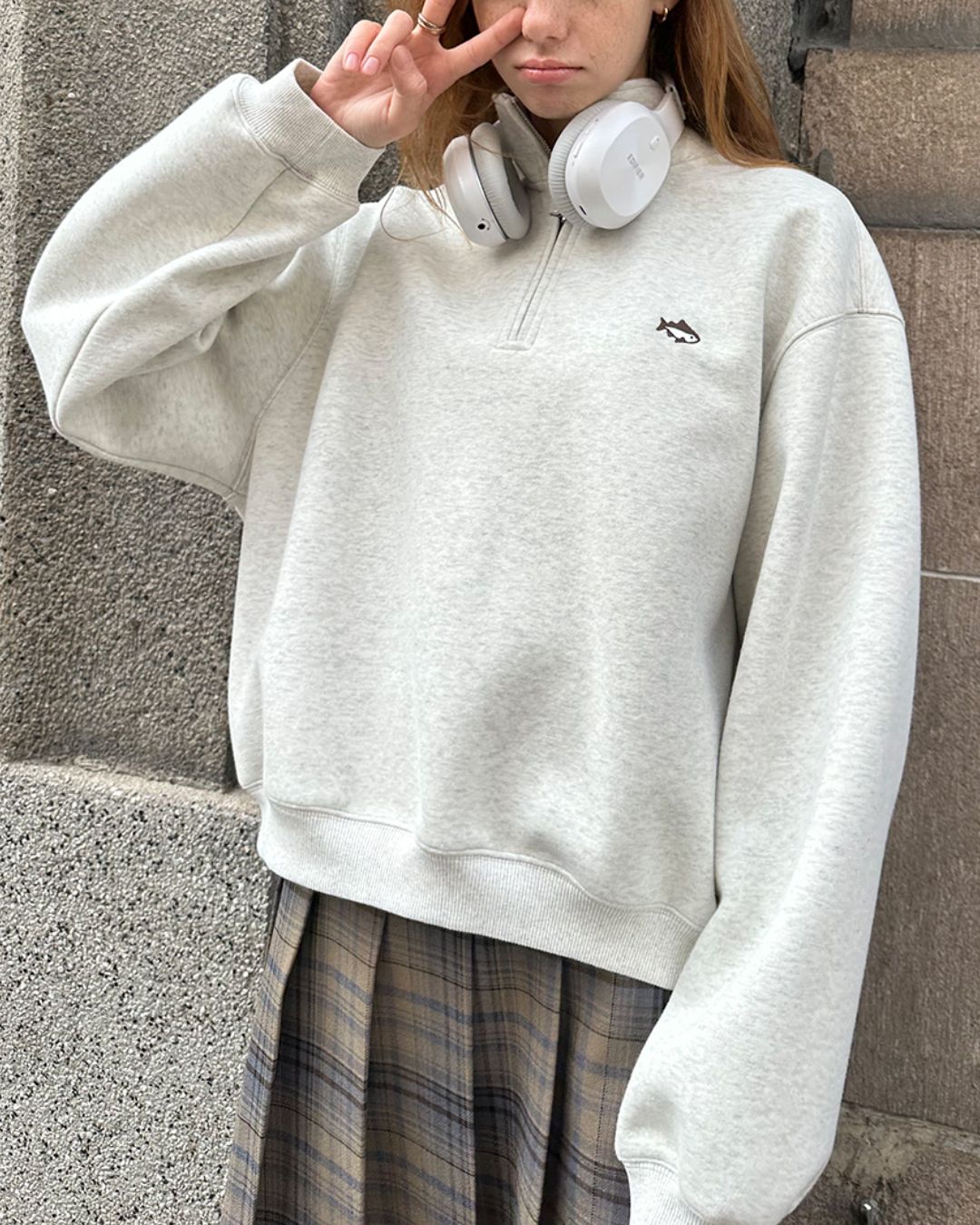 Half-Zip Sweat Pullover　SW091