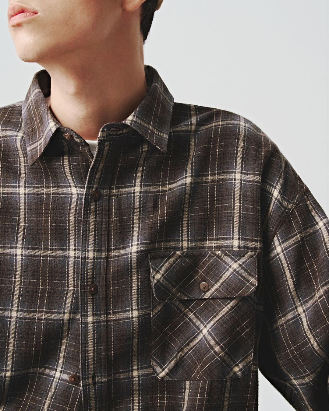 Retro Check Long Sleeve Shirt　LS076