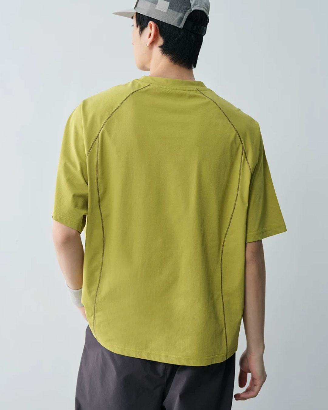 Curved Line Sporty T-Shirt　ST190