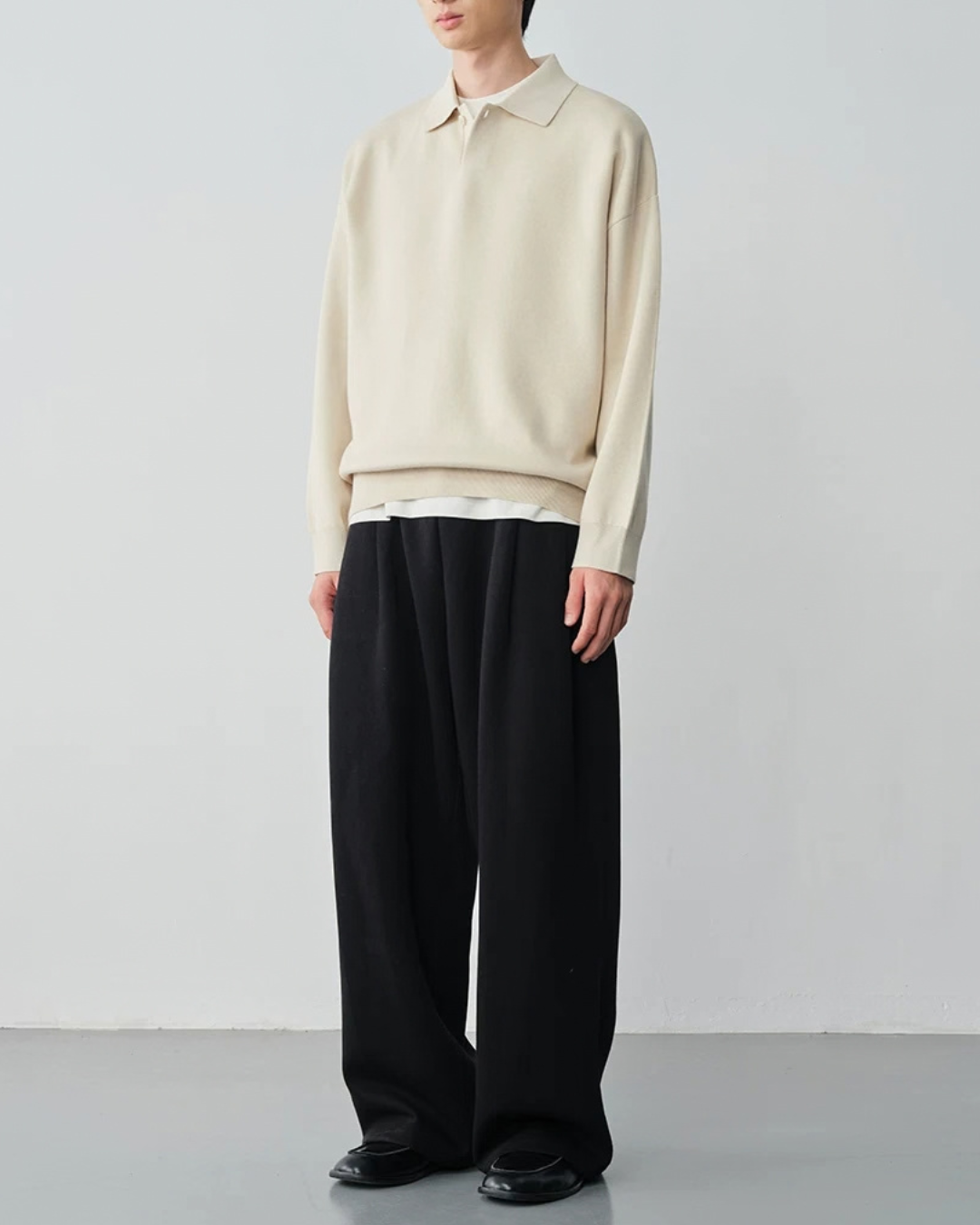 Relaxed Polo Knit　KN055