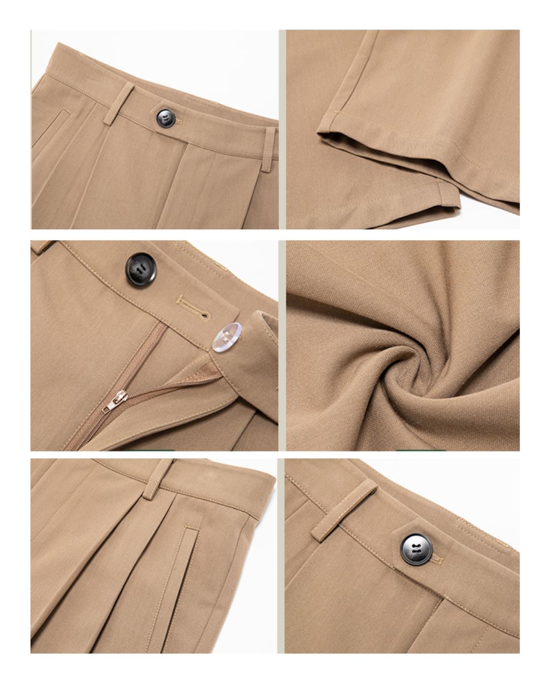 Basic Tuck Wide Pants　WP086