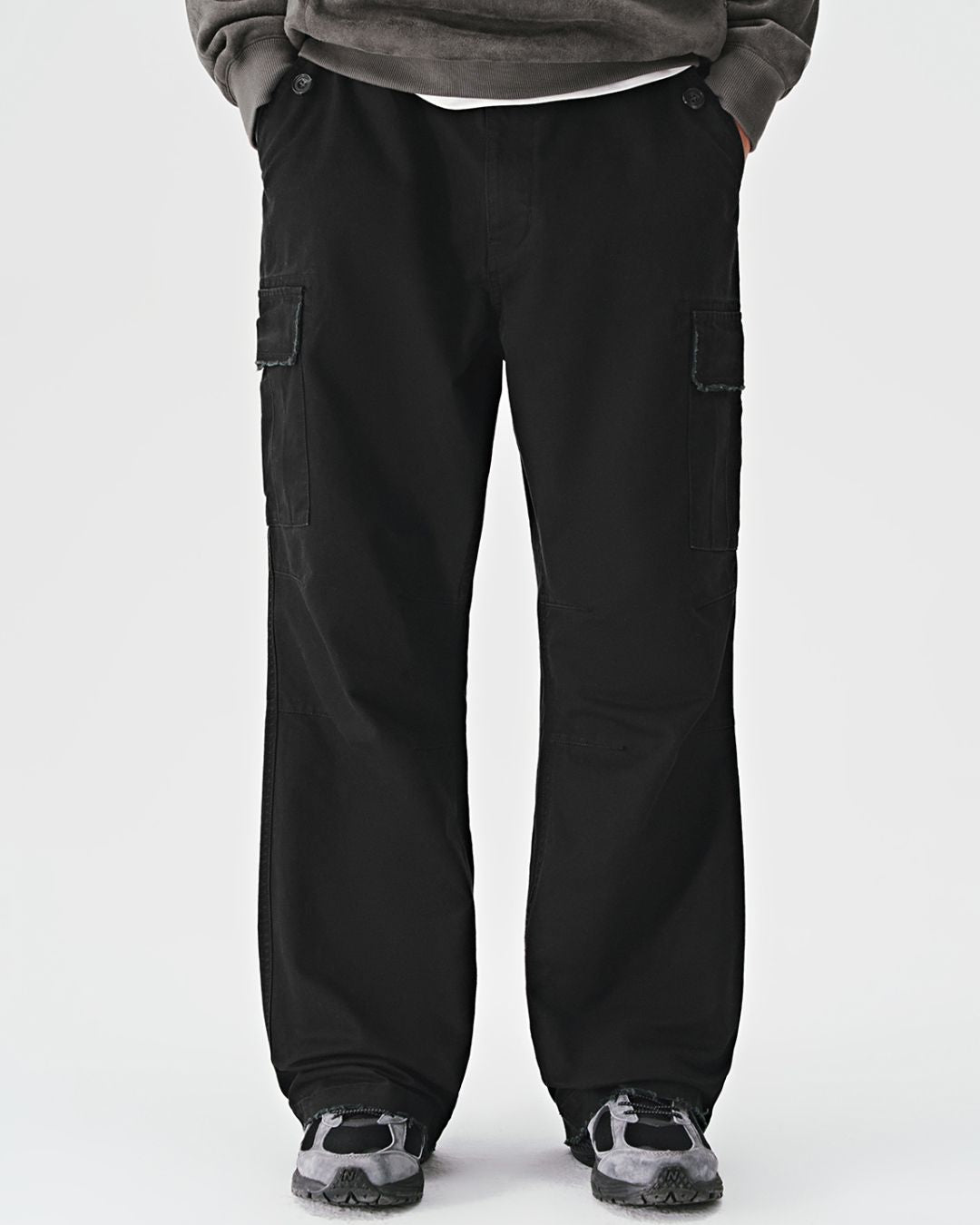 Washed Flare Work Pants　CP046