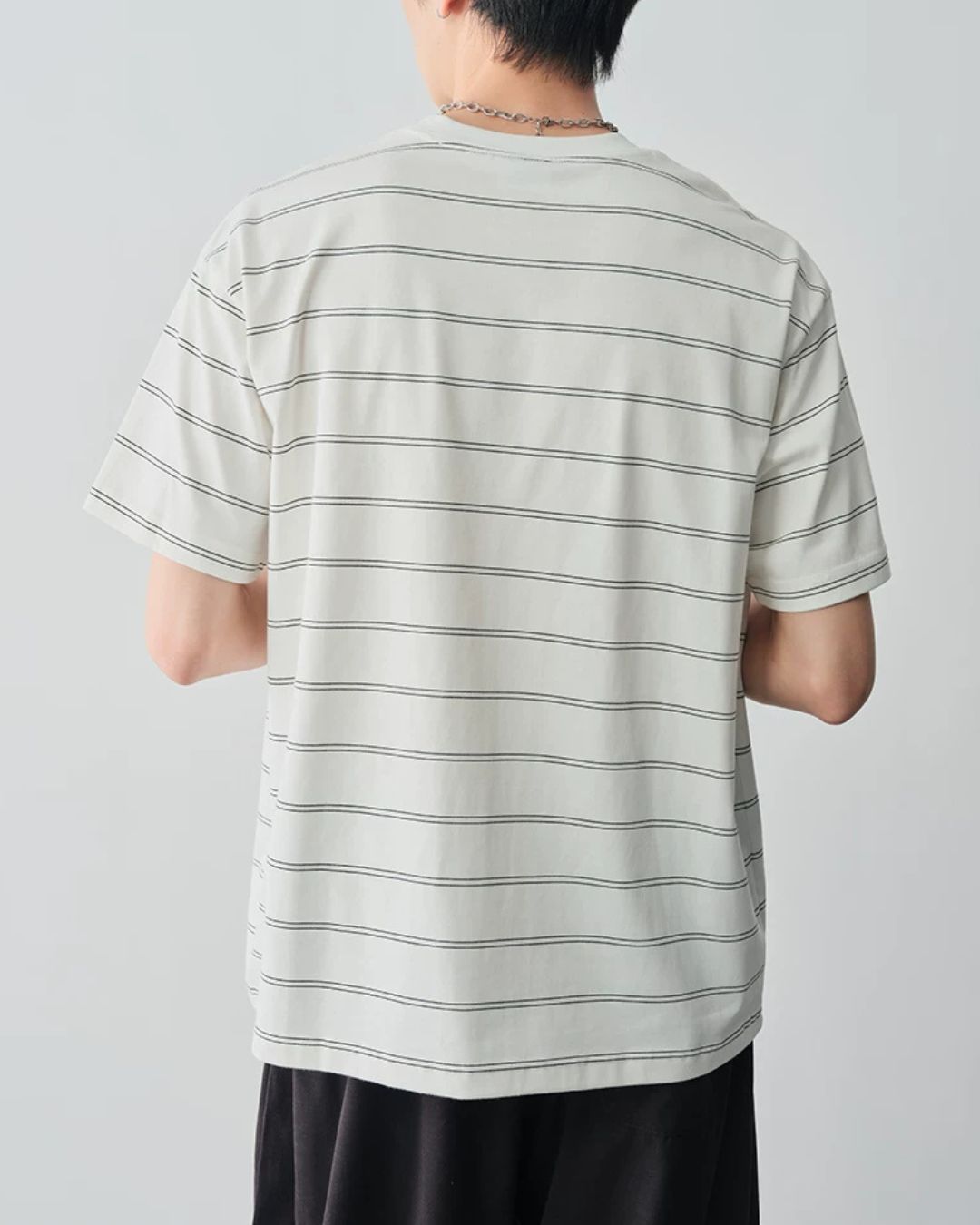 Double-border Crew Neck T-shirt　ST194