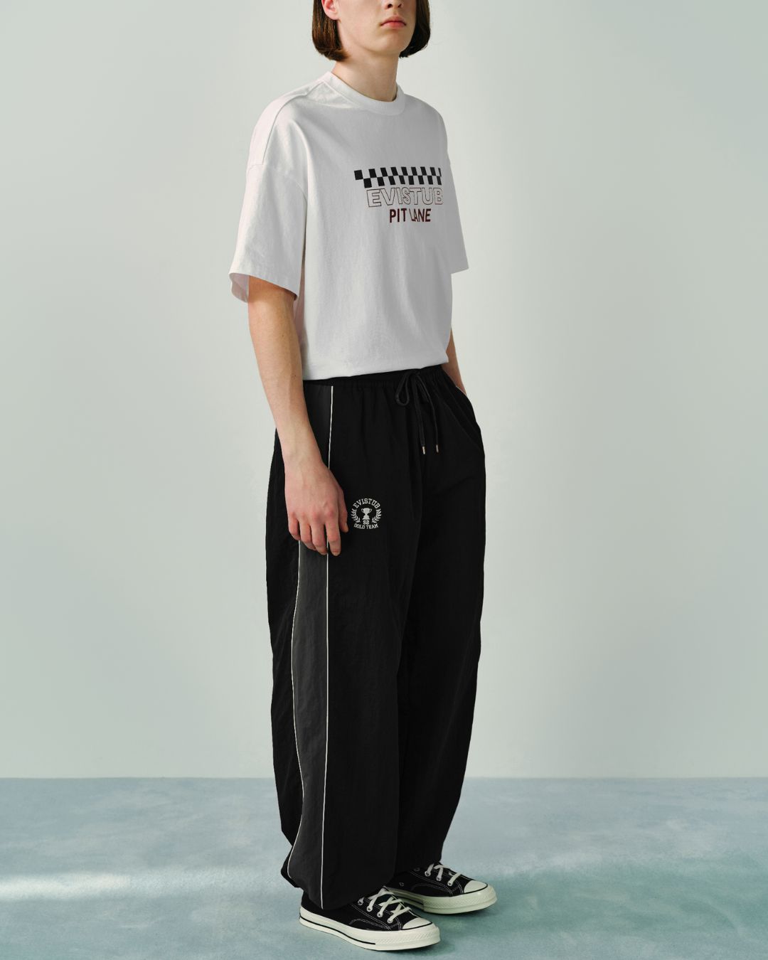 Side Line Wide Sports Pants　WP074