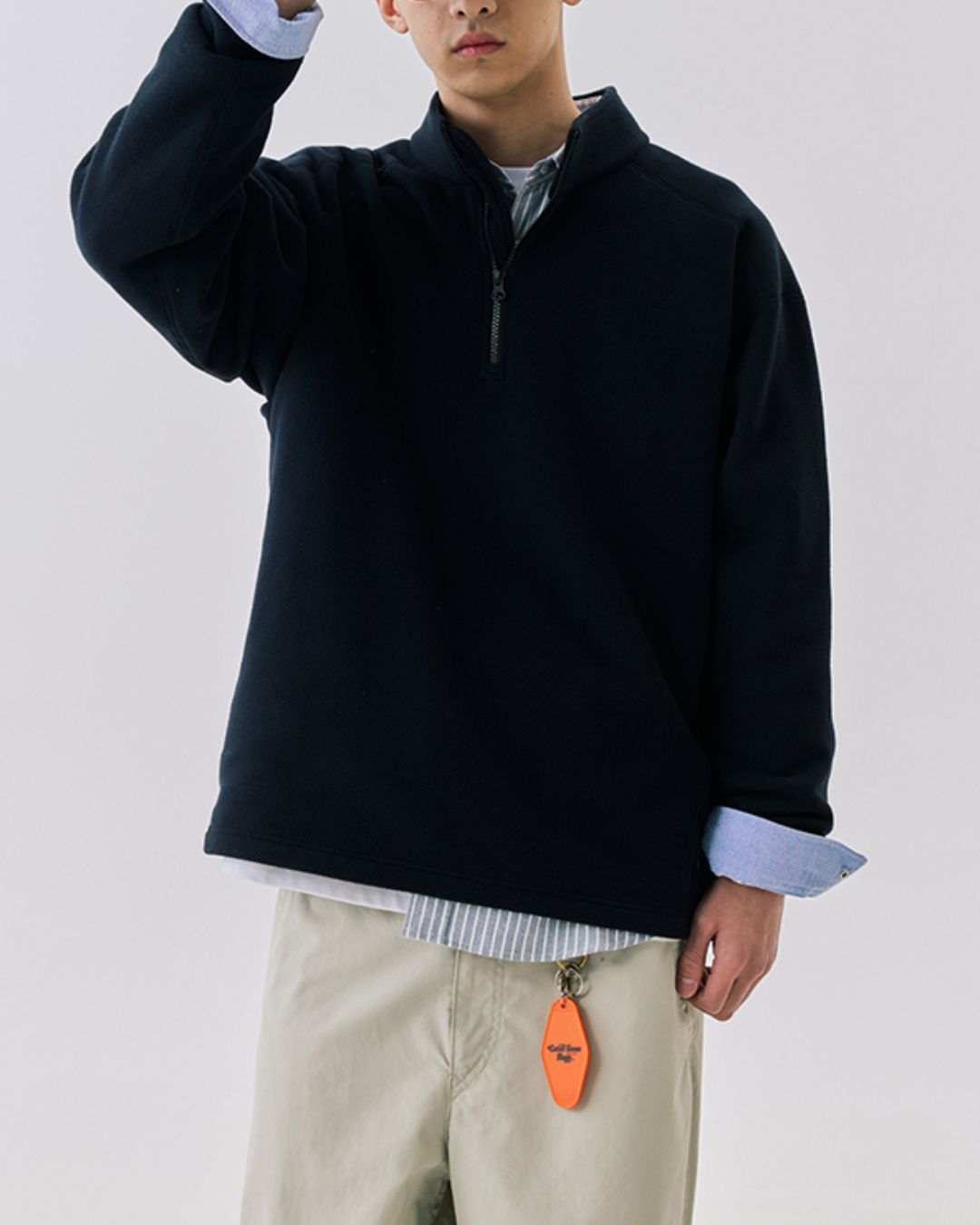 Fleece Half-zip Sweat　SW095