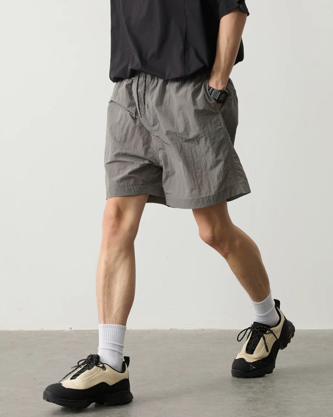 Metallic Texture Waterproof  Shorts　SP071