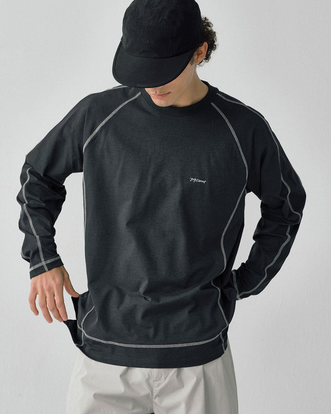 【10日以内お届け】Breathable Stitched T-shirt　LT080