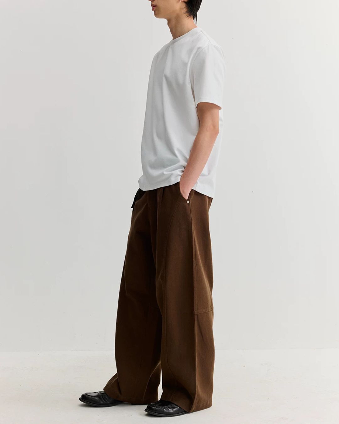 Lyocell-blend Curved Pants　WP113