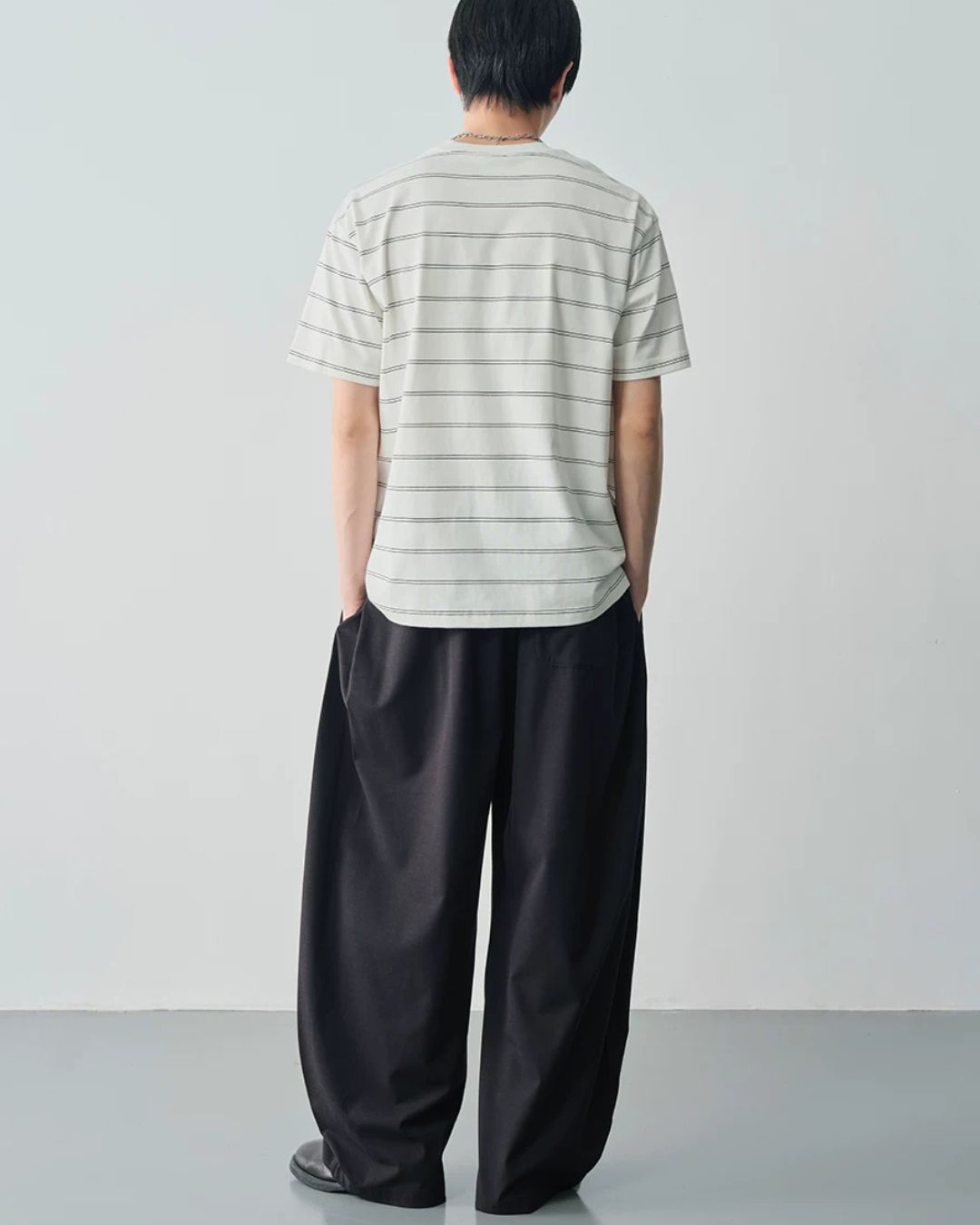 Linen Blended Drape Pants　WP105