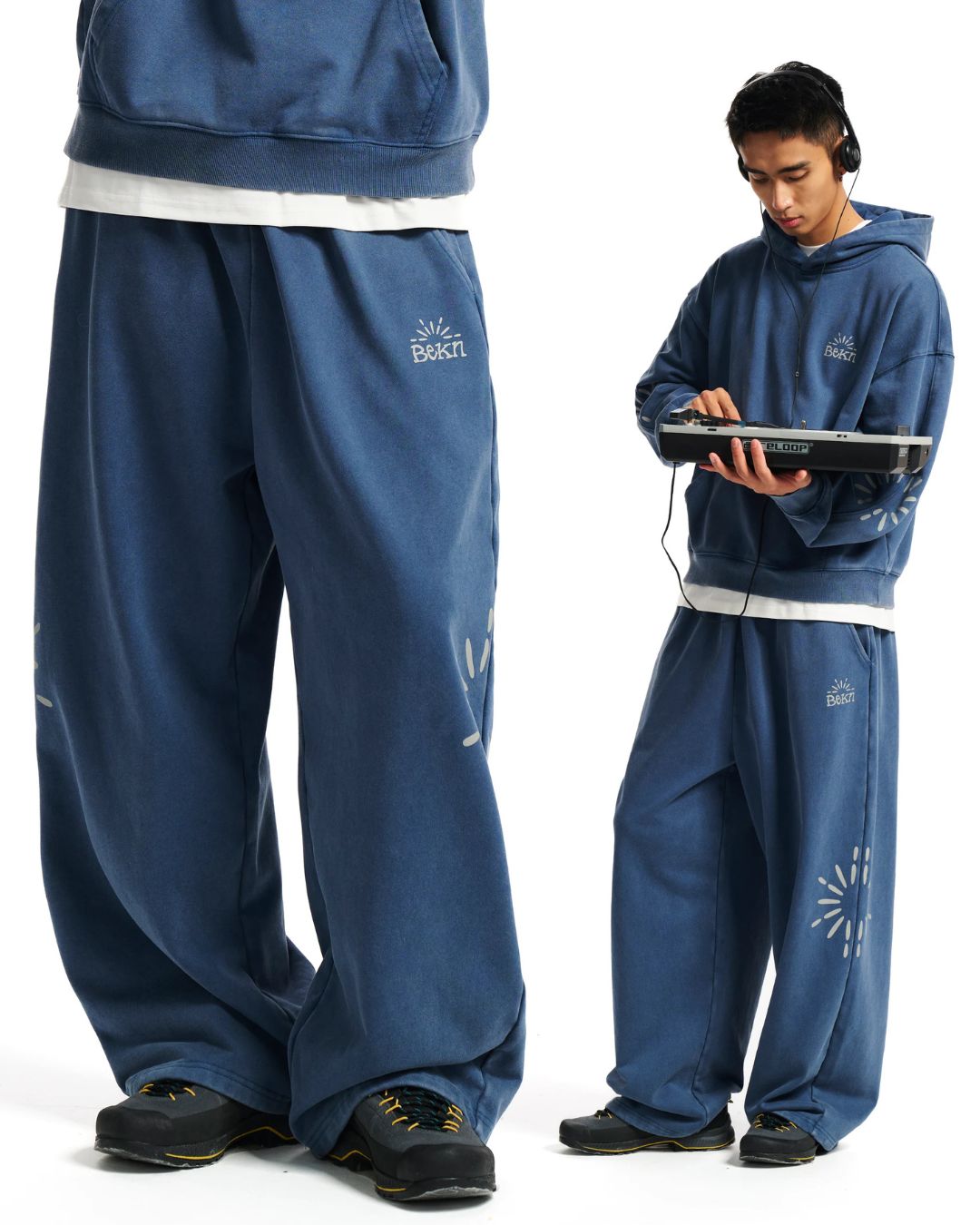 Washed Sunburst Sweat Pants　TP031